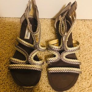 Lightly worn gladiator style sandal
